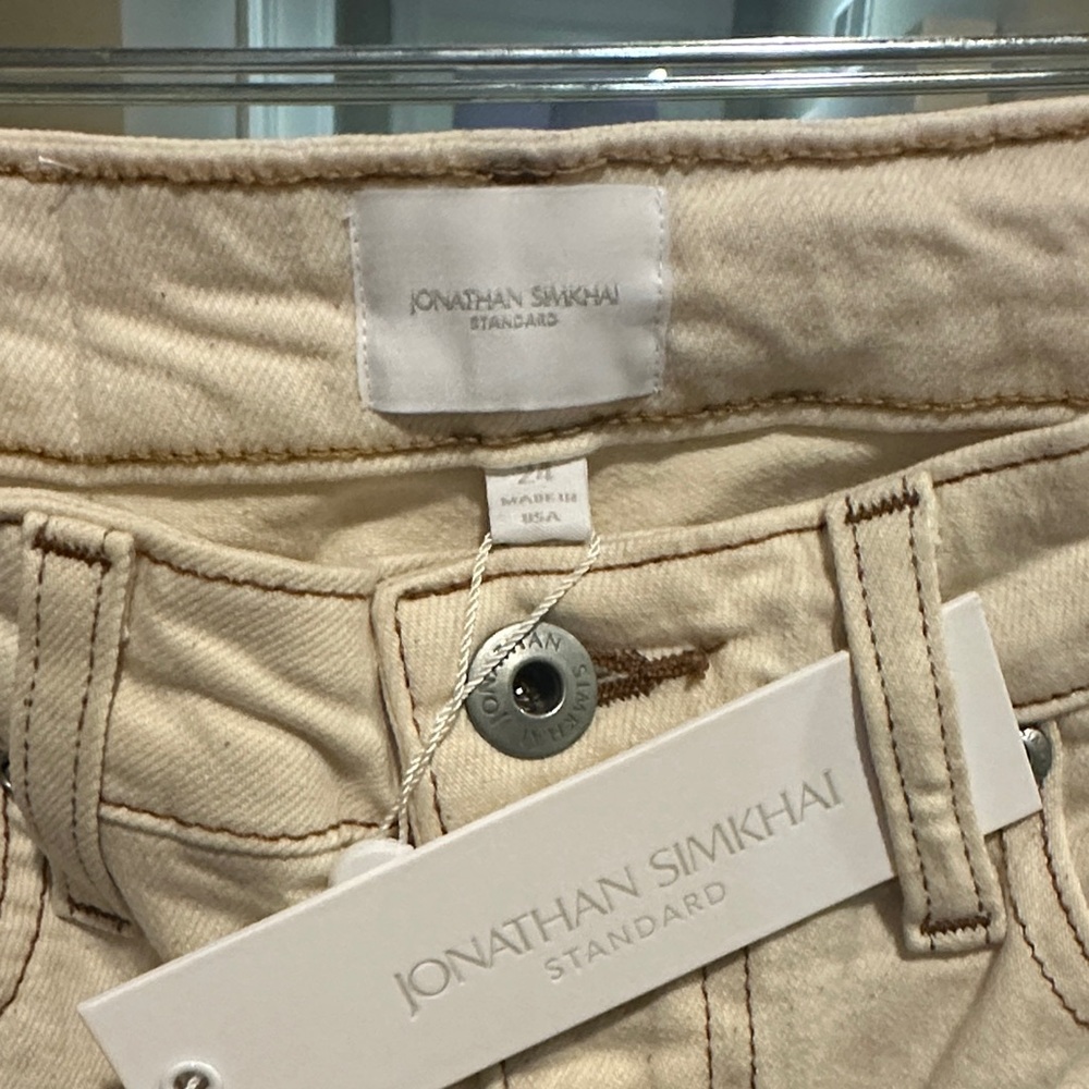 Jonathan Simkhai Standard Cream Denim